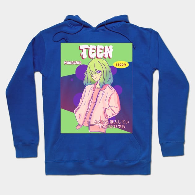 Teen Anime Magazine Hoodie by GaroStudioFL